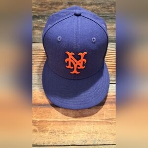 New Era 59Fifty New York Mets baseball hat 1969 World Series Patch ~ Size 7.5